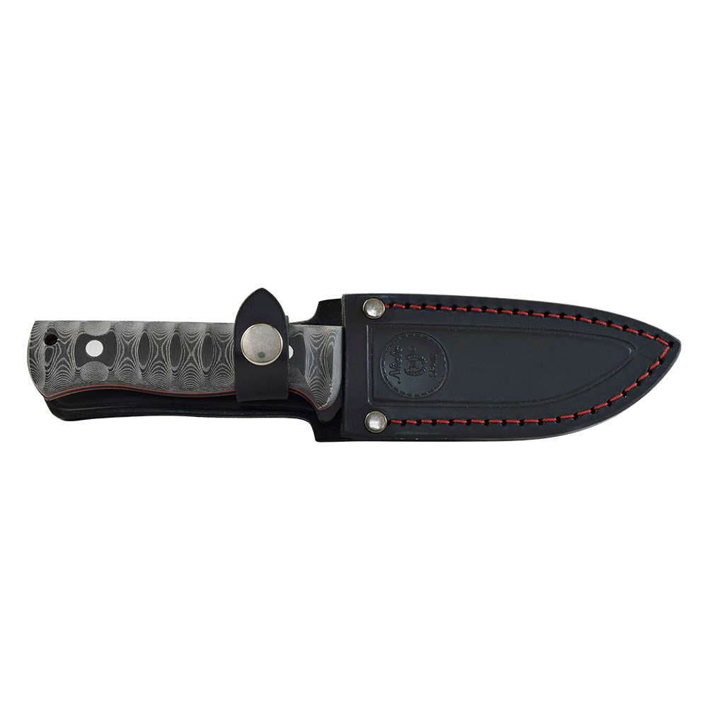 MIGUEL NITO Cuchillo Patrol Combate, Con Funda Piel, Acero Inoxidable Dureza AN-58