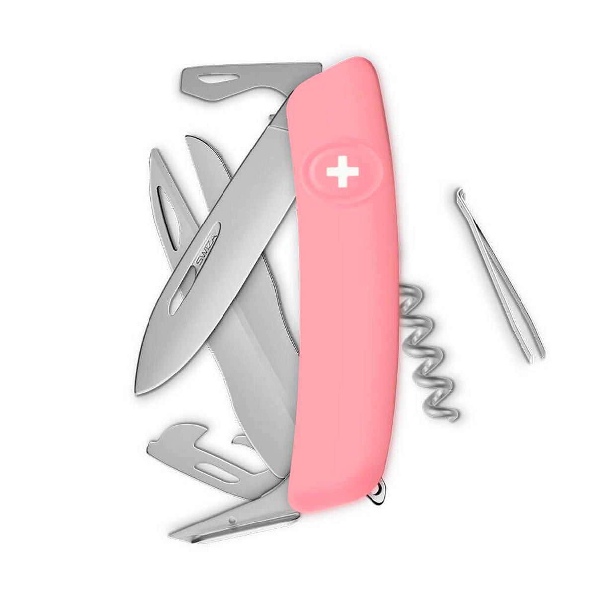 SWIZA All Matt Standard D09 R, 14 - Funciones Rosa. Hecho en Suiza.