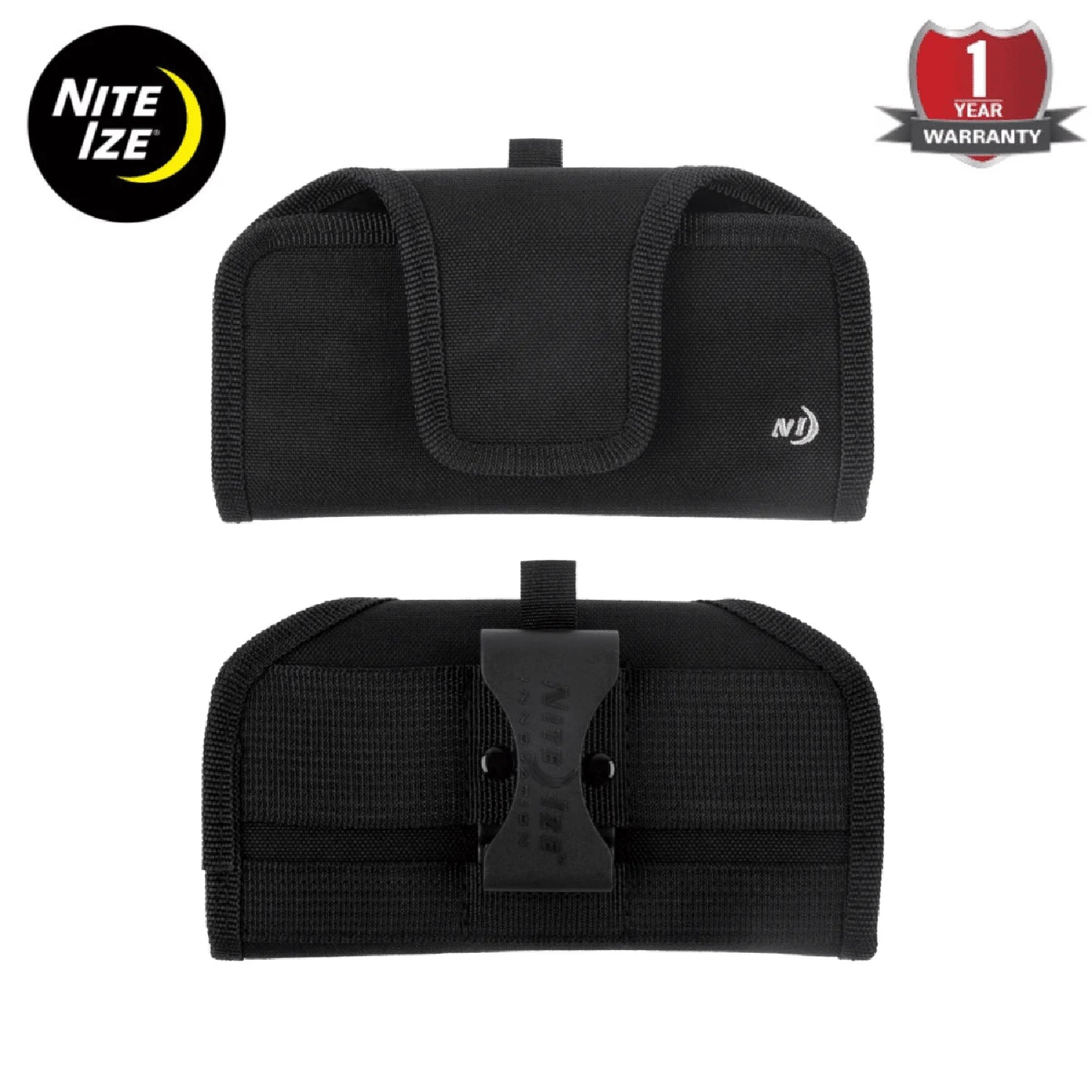 Nite Ize Funda Horizontal Para Celular Fits All Horizontal Negra Hecho en USA.