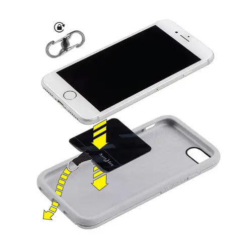 Nite Ize Ancla-Porta Celular Hitch MicroLock Negro con S-Biner Acero Inoxidable
