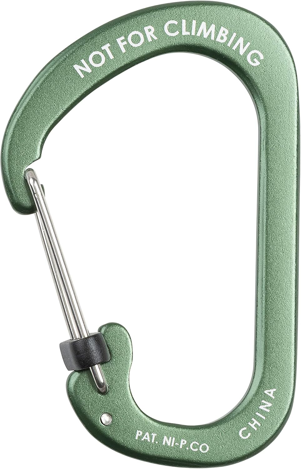 Nite Ize Mosquetón Slidelock® Aluminio Color Verde #4 USA.