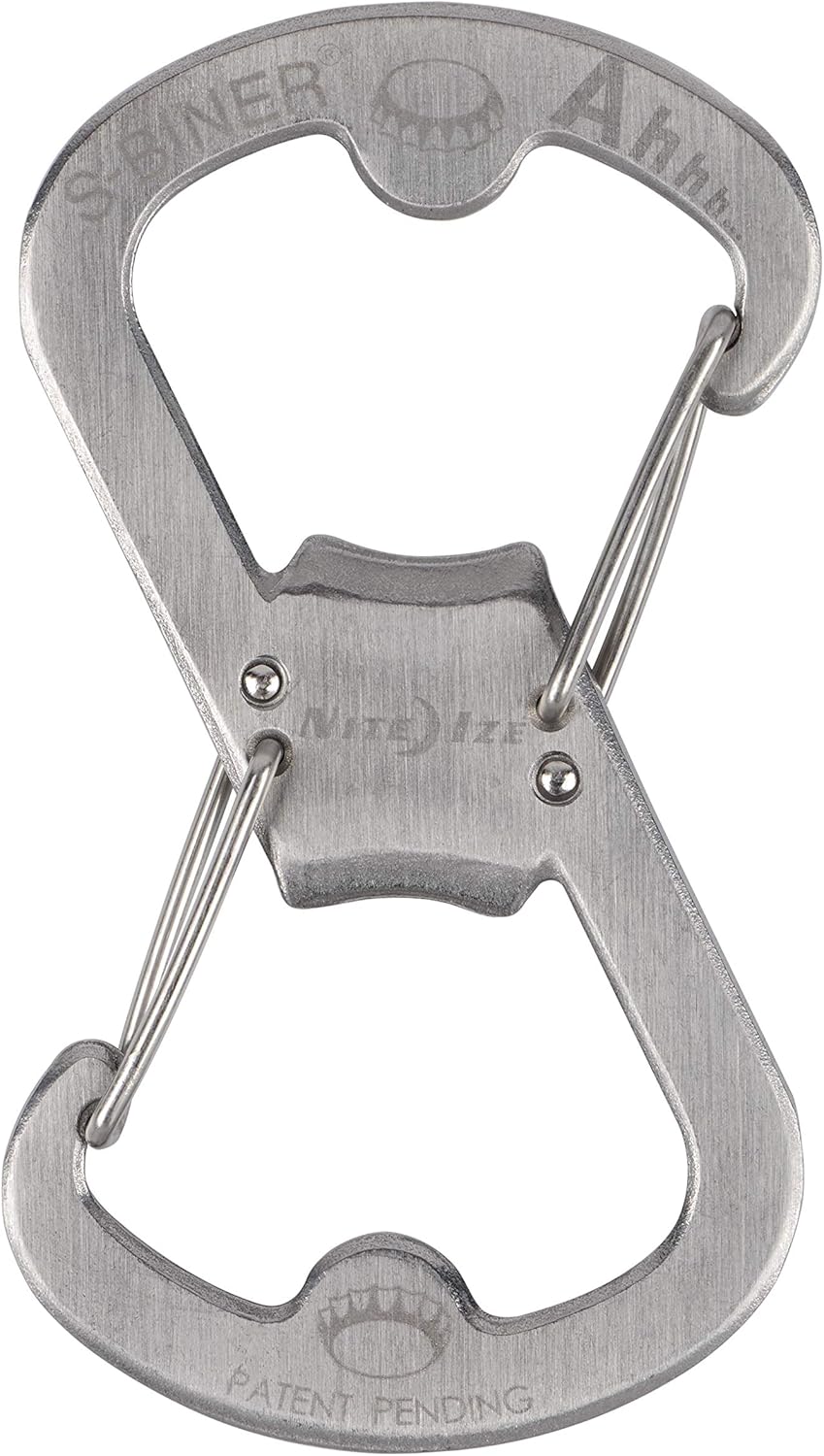 Nite Ize Carabiner Ahhh... Stainless Steel Bottle Opener USA.