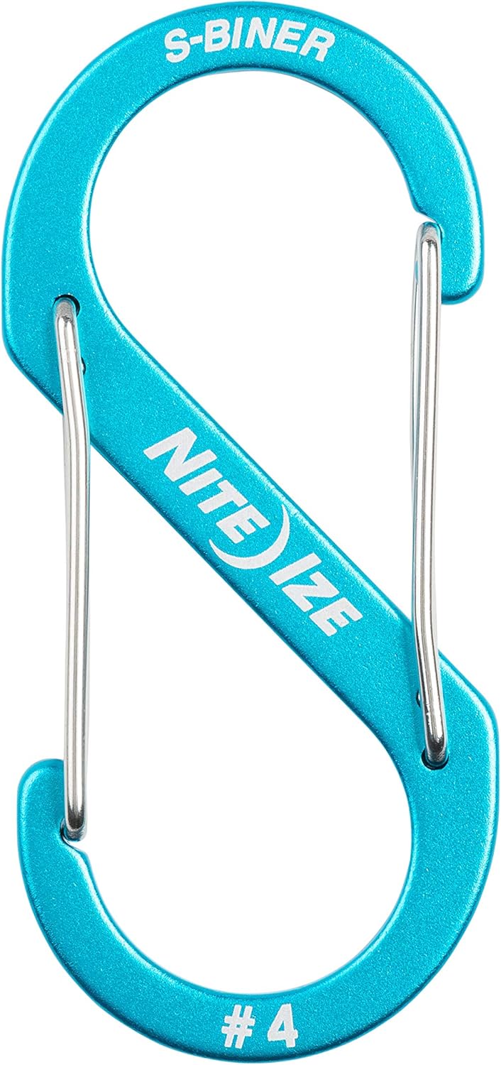 Nite Ize S-biner® Aluminum Dual Carabiner Blue - Azul #4 USA.