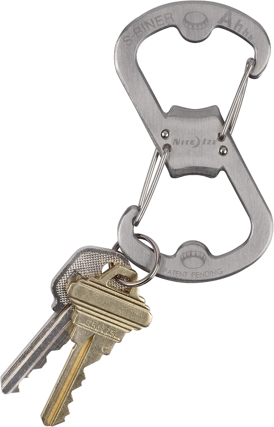 Nite Ize Carabiner Ahhh... Stainless Steel Bottle Opener USA.