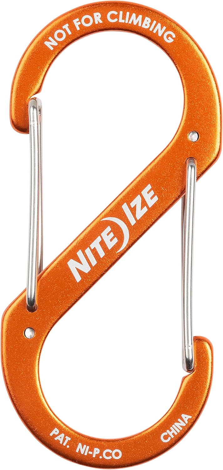 Nite Ize S-biner® Aluminum Naranja Dual Carabiner #4 U S A.