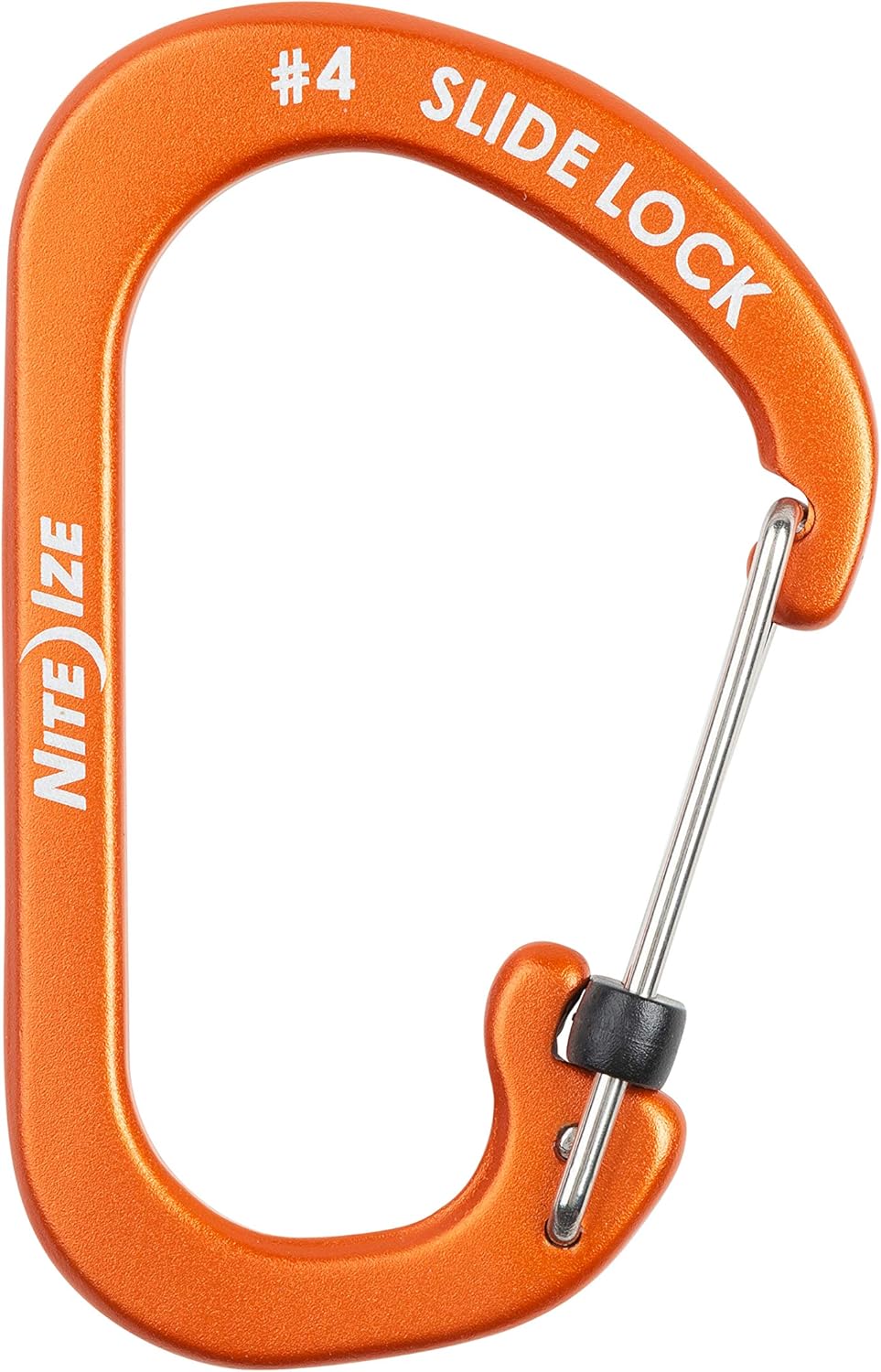 Nite Ize Mosquetón Slidelock® Aluminio Color Naranja #4 USA.