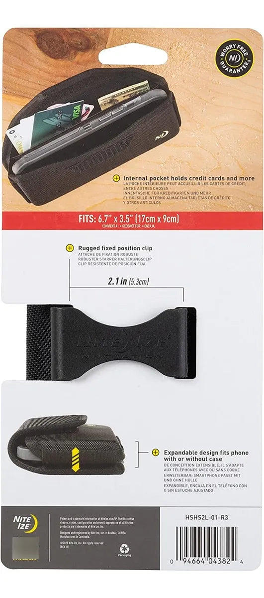 Nite Ize Funda Horizontal Clip Case Hardshell XXL Negra