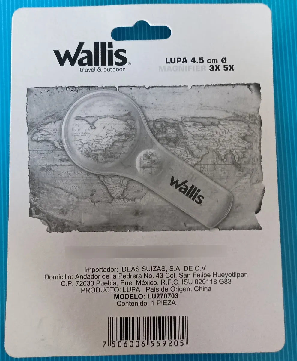 WALLIS Lupa Mini de 1.75mm Diametro, Doble Enfoque.