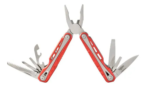 WALLIS Multiherramienta Wallis 12 Usos Mango Aluminio Rojo Y Funda.
