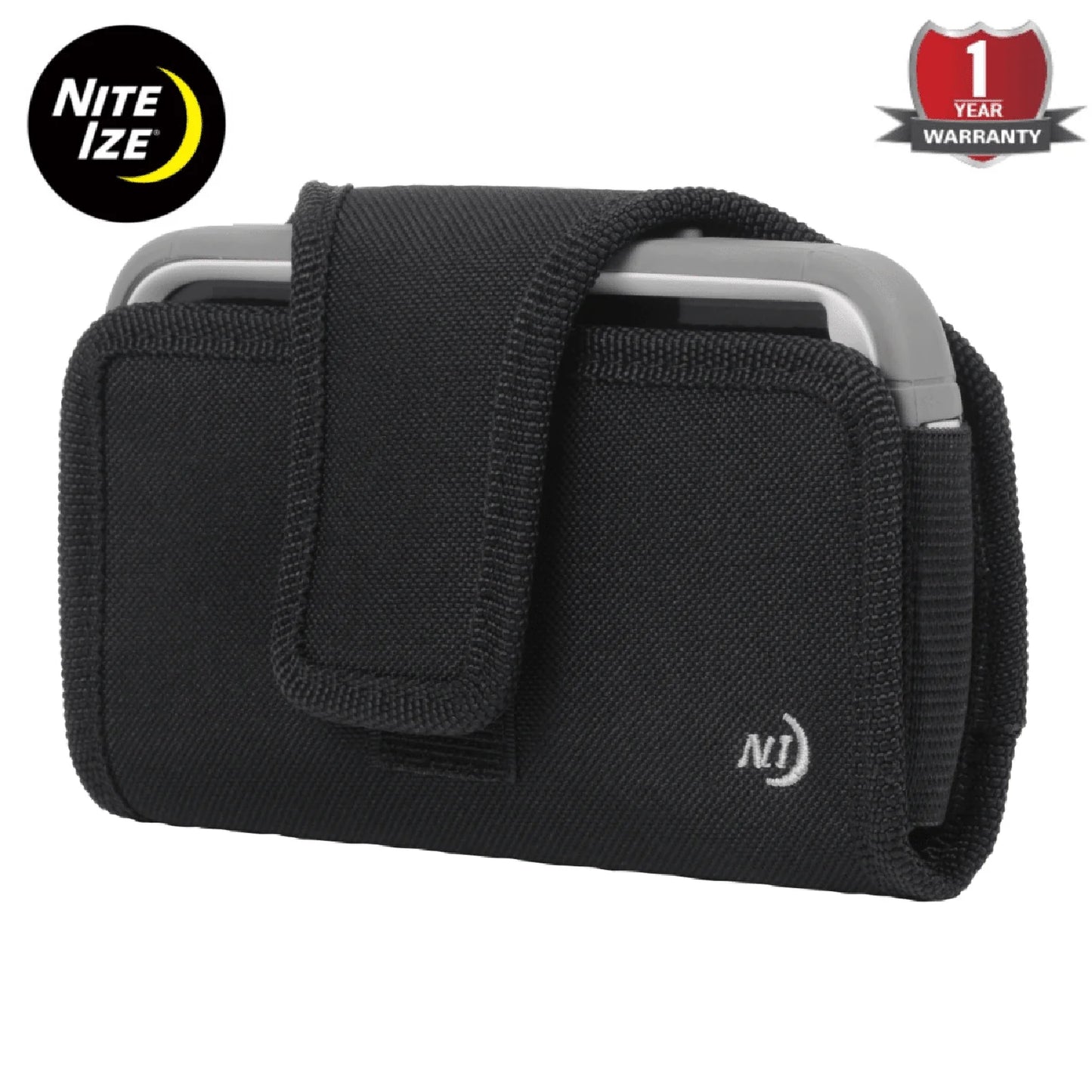 Nite Ize Funda Horizontal Para Celular Fits All Horizontal Negra Hecho en USA.