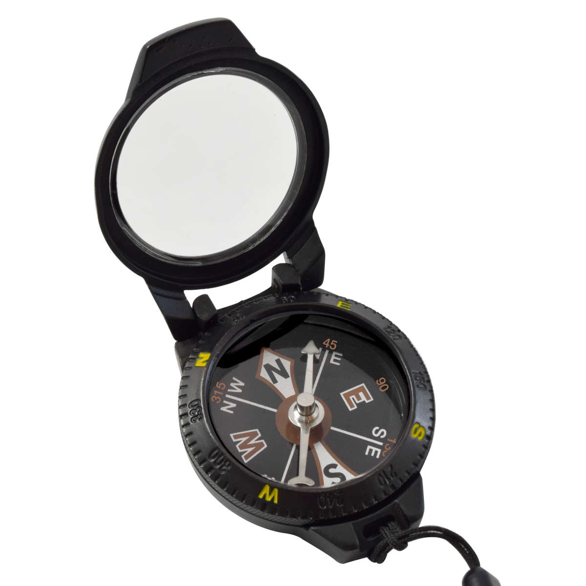 Brujula Profesional 360° Plegable de Bolsillo con Tapa Vidrio Wallis