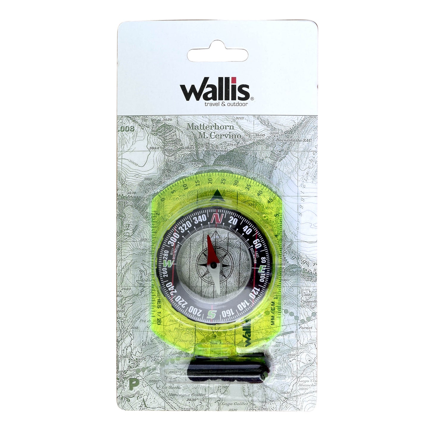 Brújula Profesional con Esfera Giratoria y Cordón Para Colgar WALLIS