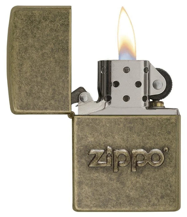 Zippo Bronze Antiguo Logotipo Estampado Relieve 100% U S A