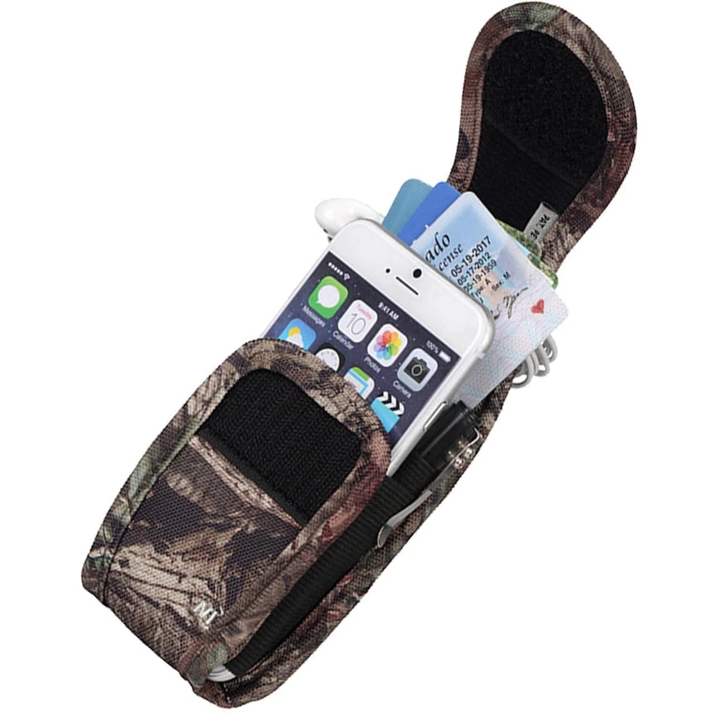 Nite Ize Funda Smartphone Clip Case Cargo Camo Bosque Cafe, USA.
