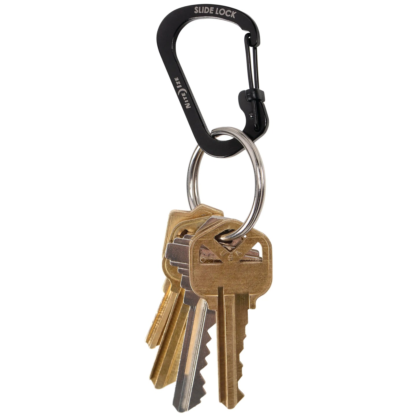 Nite Ize Pack 3 Slidelock® Carabiner Stainless Steel Black Hecho en USA