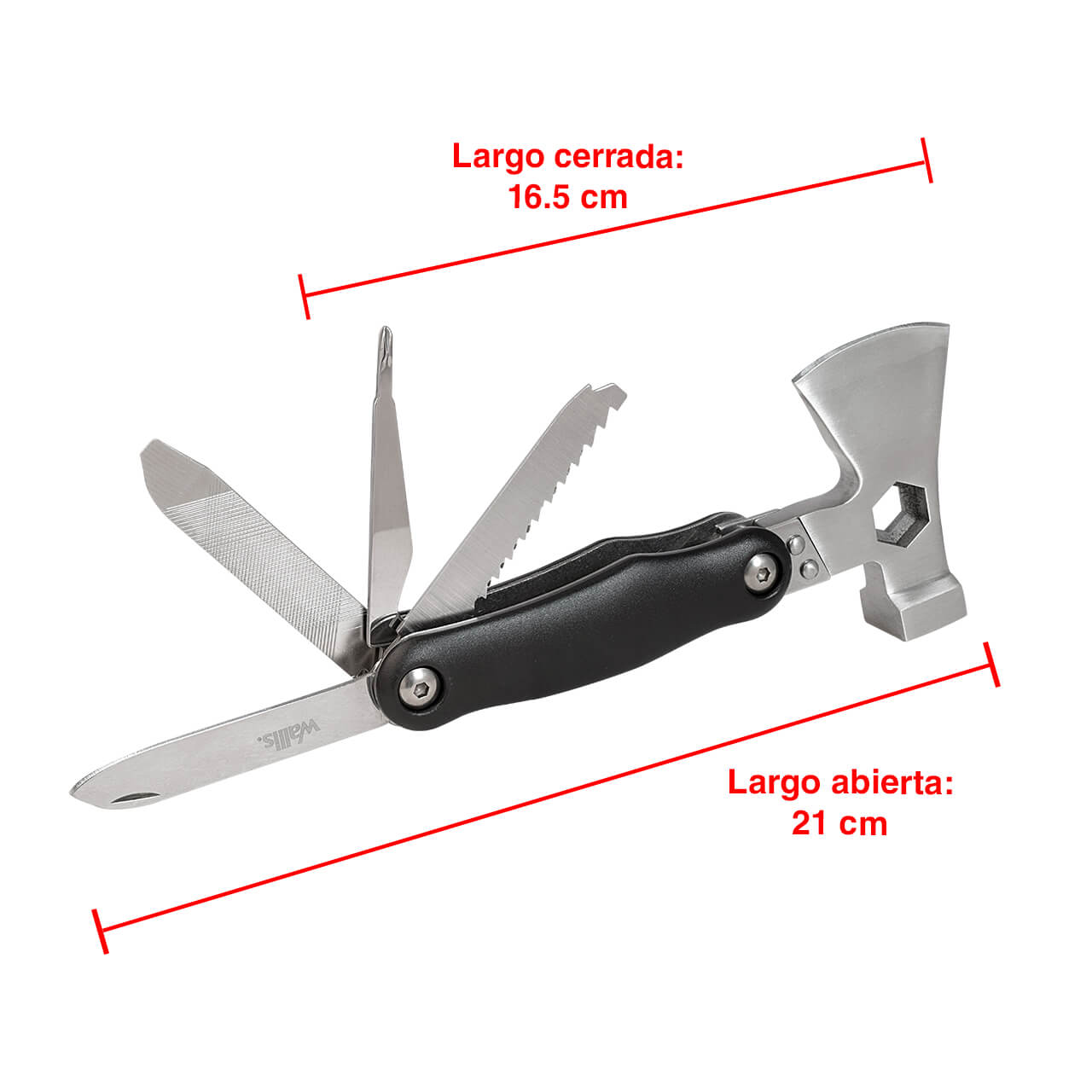 WALLIS Mini Hacha Multi-Herramienta AXE Tool