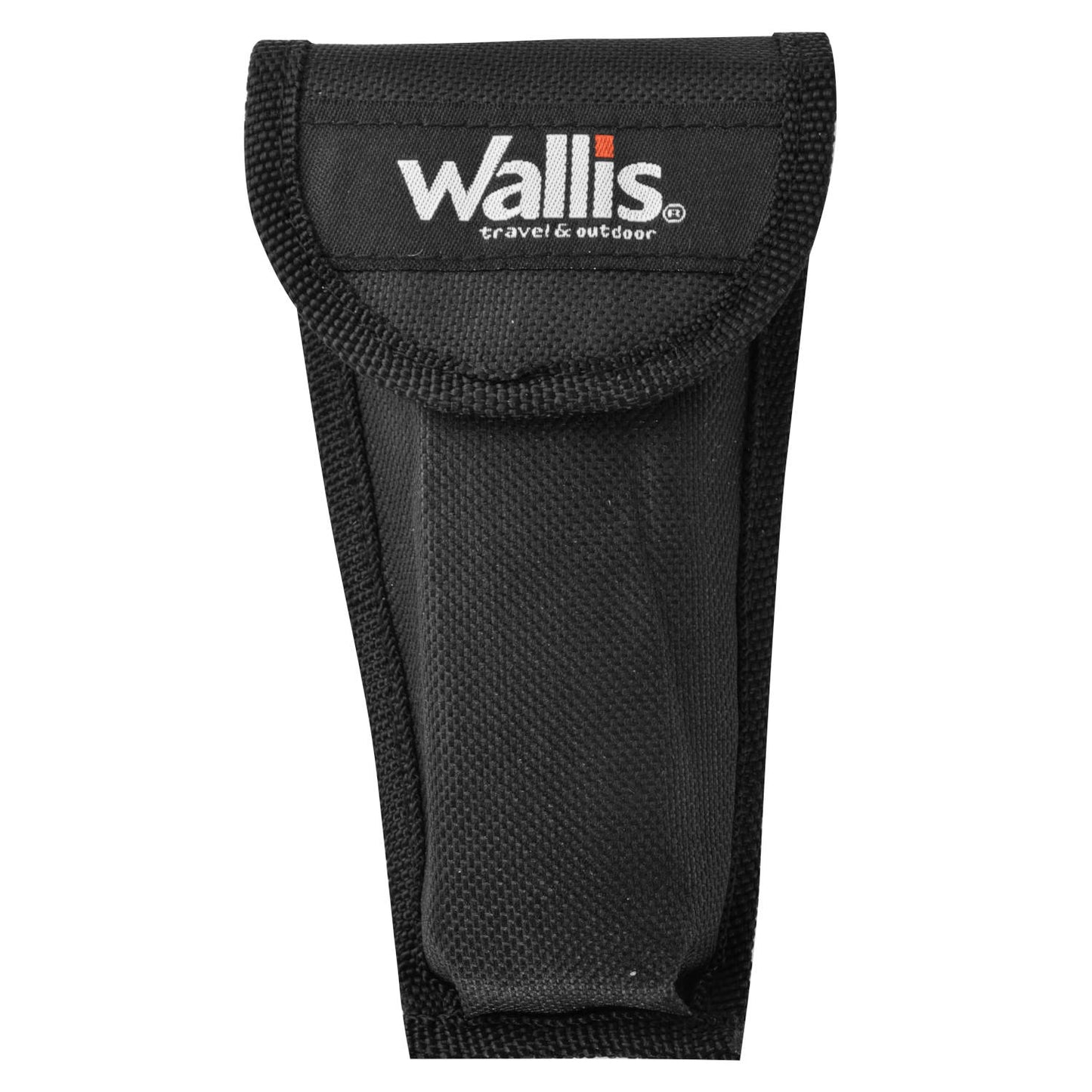 WALLIS Multiherramienta con 12 Usos, Mango Aluminio Rojo con Funda de Nylon.