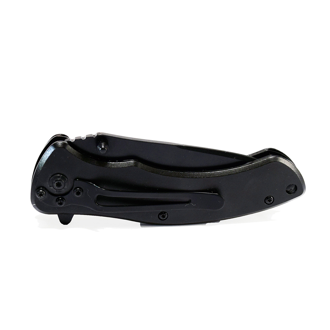 WALLIS Navaja de Bloqueo con Mango Tipo Madera/Negro Acero Inoxidable.