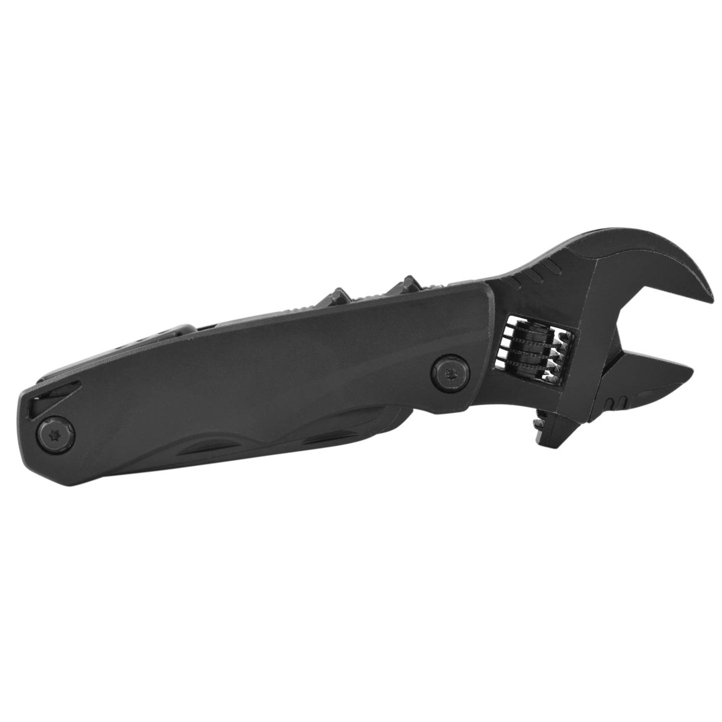 WALLIS Multiherramienta de 10 Usos, con Llave Inglesa, Mango Aluminio y Funda.