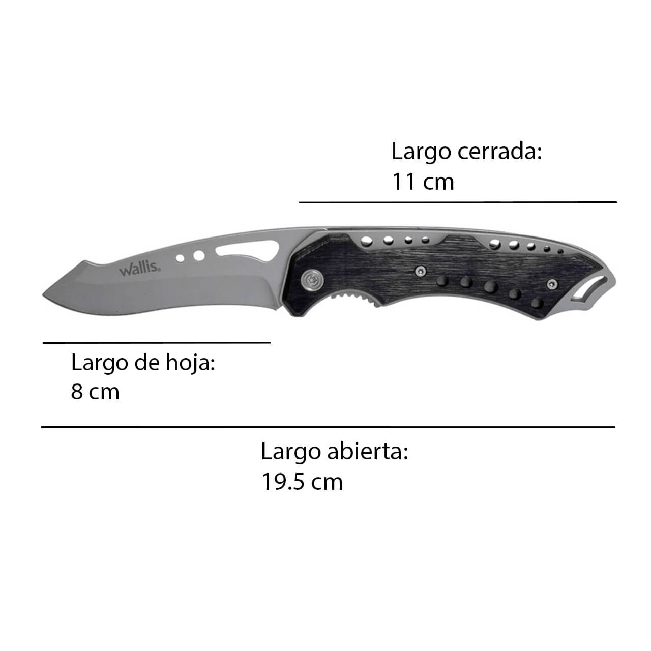 WALLIS Navaja De Bloqueo Con Mango Tipo Madera