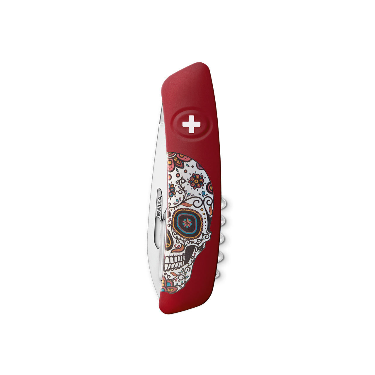 SWIZA Edición Especial MEXICAN SKULL Standard D03, 11 - Usos Rojo Hecho en Suiza.