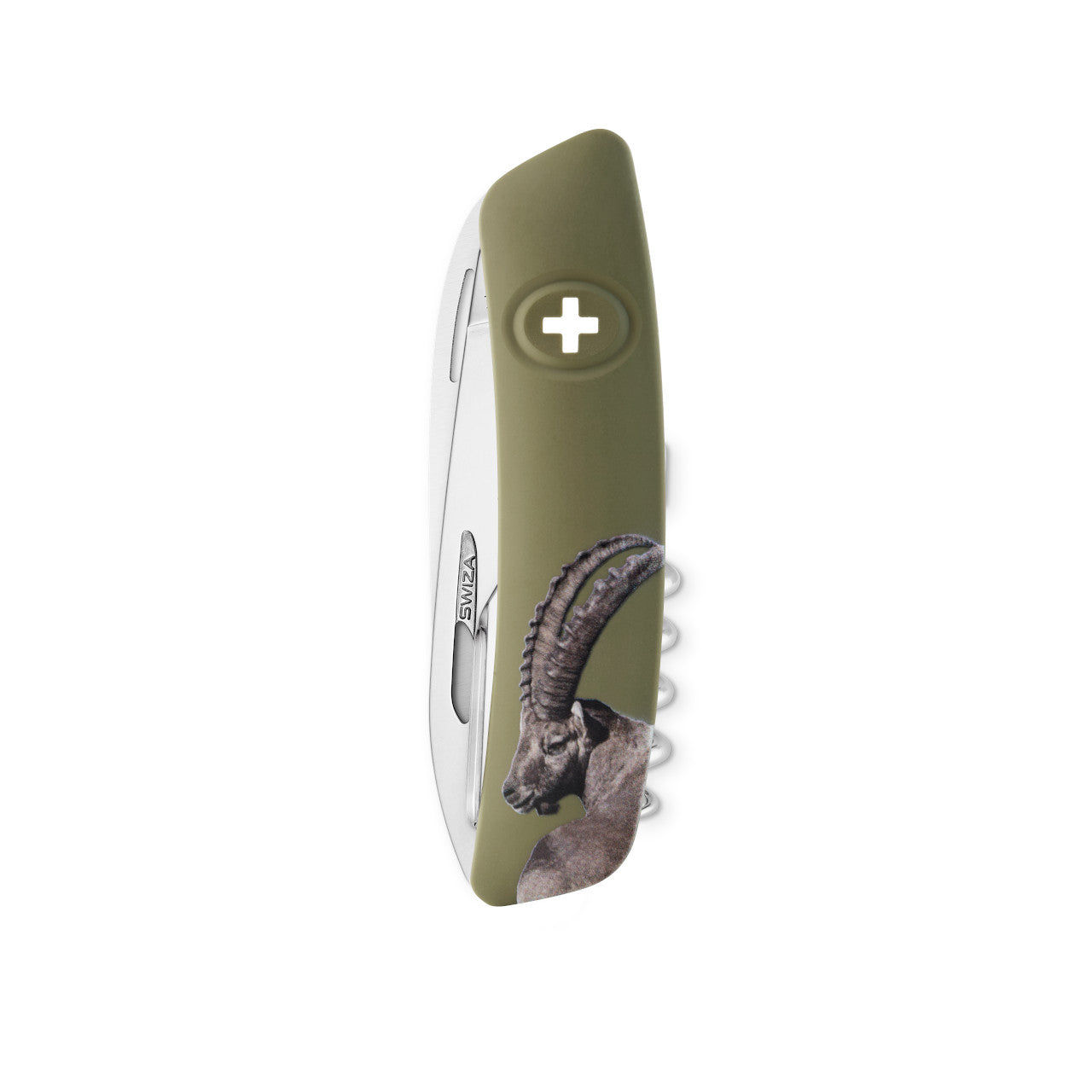 SWIZA INBEX - Standard Hunting D05, 12 - Funciones Verde Olivo Hecho en Suiza.