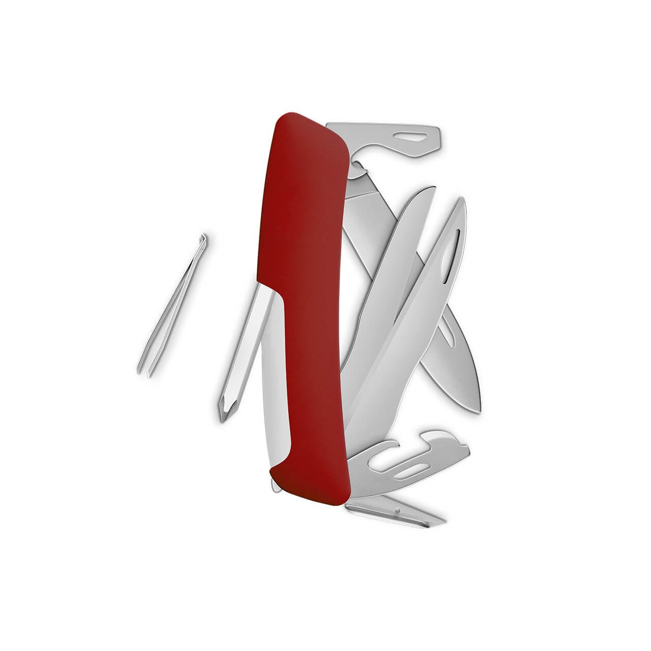 SWIZA ALLMATT Standard D08 R, 13 - Funciones Rojo Hecho en Suiza.