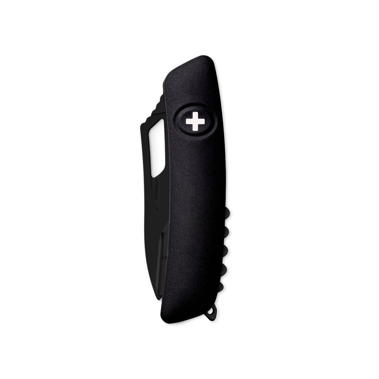 SWIZA Allblack Single Hand SH01 TR Wavy Edge, 7 - Funciones Negra Hecho en Suiza.