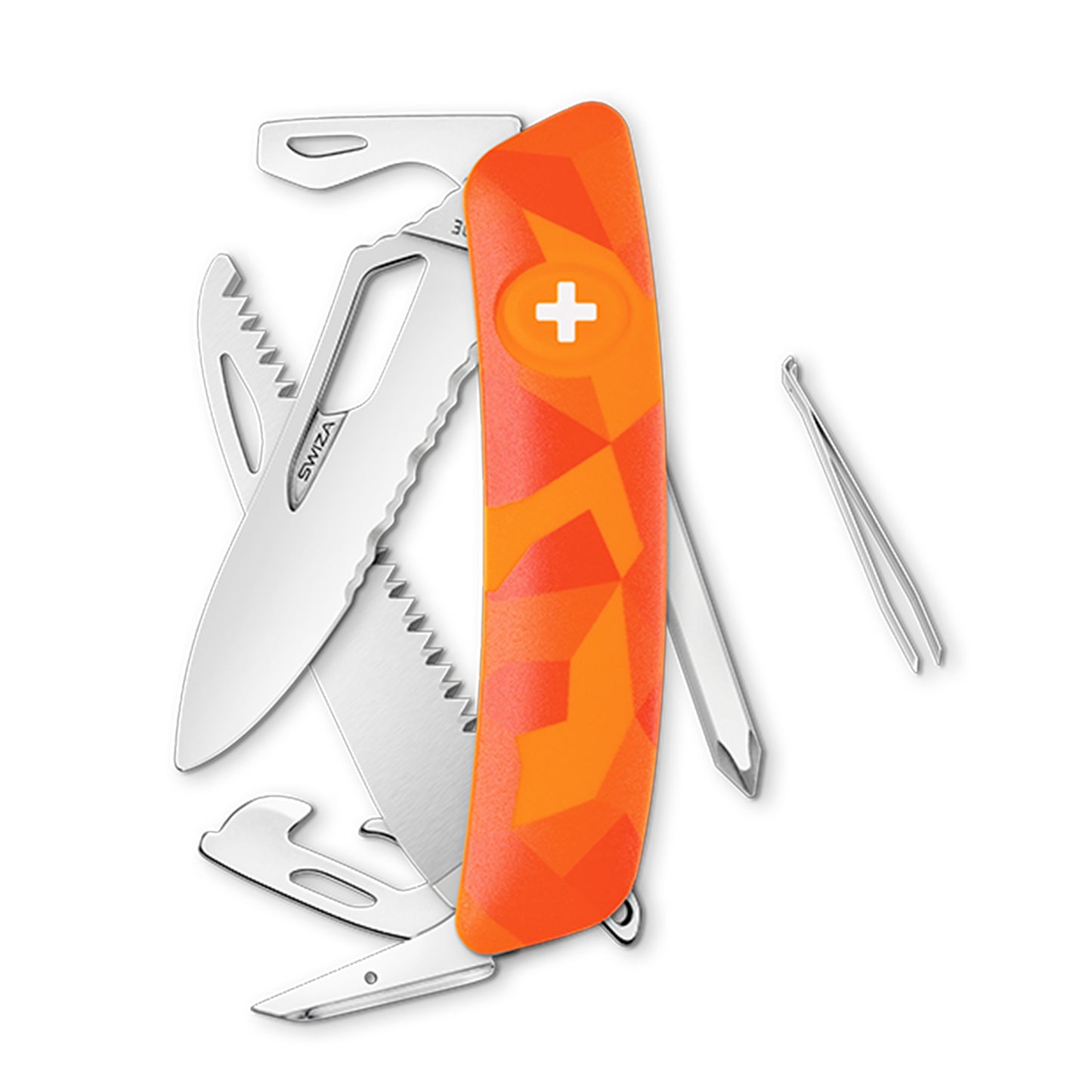 Swiza Single Hand Sh06 Tr, 13 Funciones. Naranja Hecho en Suiza