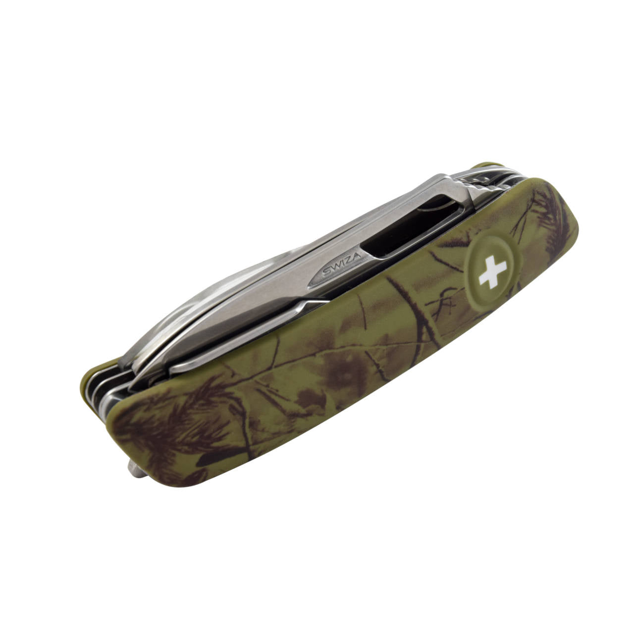 SWIZA Hunter SH06 TR-Hutt, 13 - Funciones. Verde Camo Bosque Hecho en Suiza.