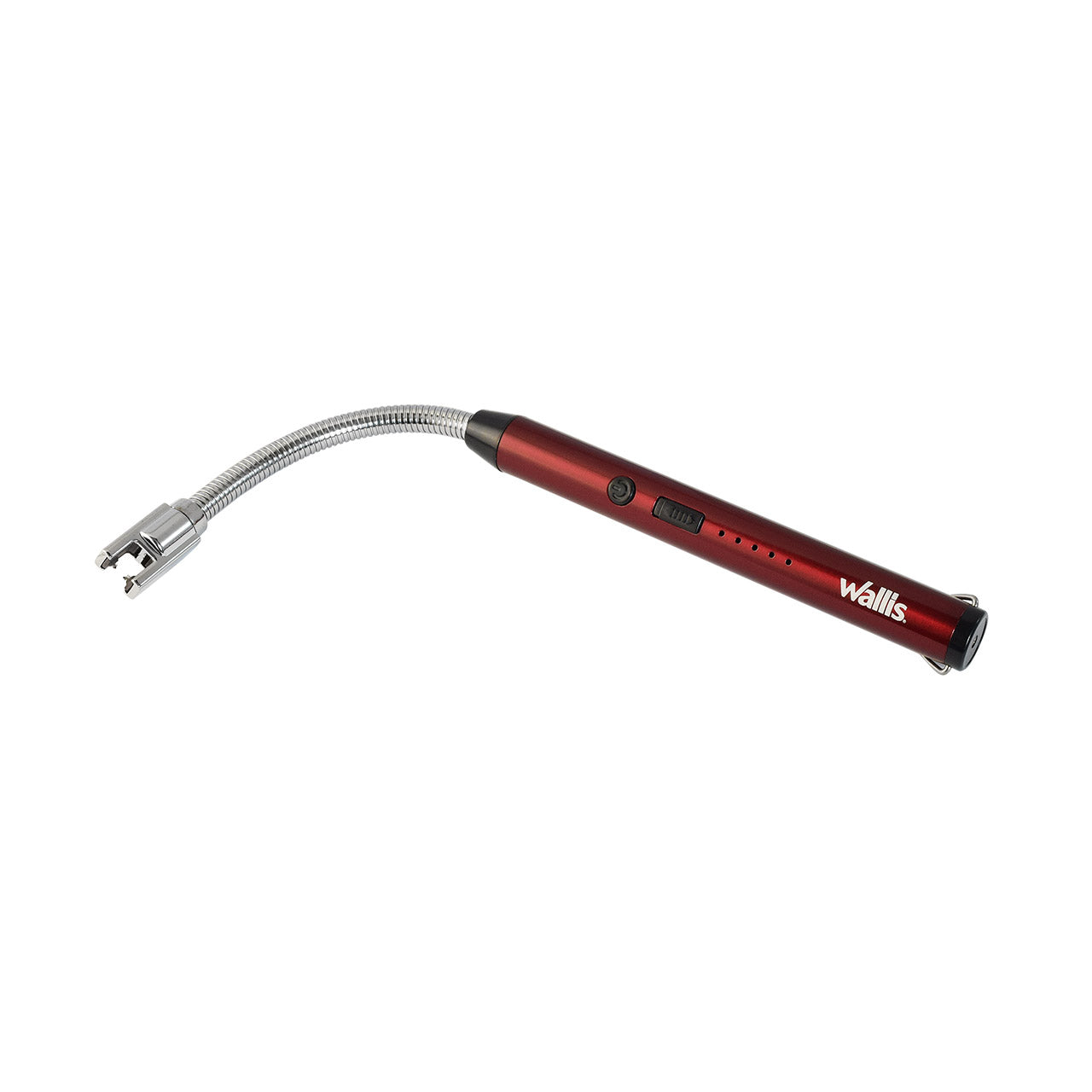 WALLIS Encendedor Electrónico USB, Haz de Plasma y Cuello Flexible de 360 ° Rojo.