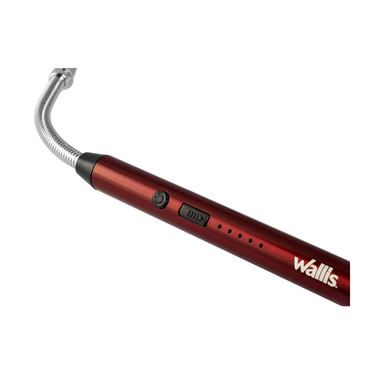WALLIS Encendedor Electrónico USB, Haz de Plasma y Cuello Flexible de 360 ° Rojo.