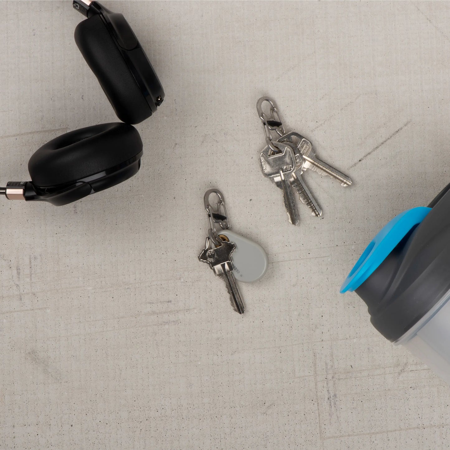 Nite Ize Pack 5. S-Biner® Microlock® Acero Inoxidable Negro Hecho en USA.
