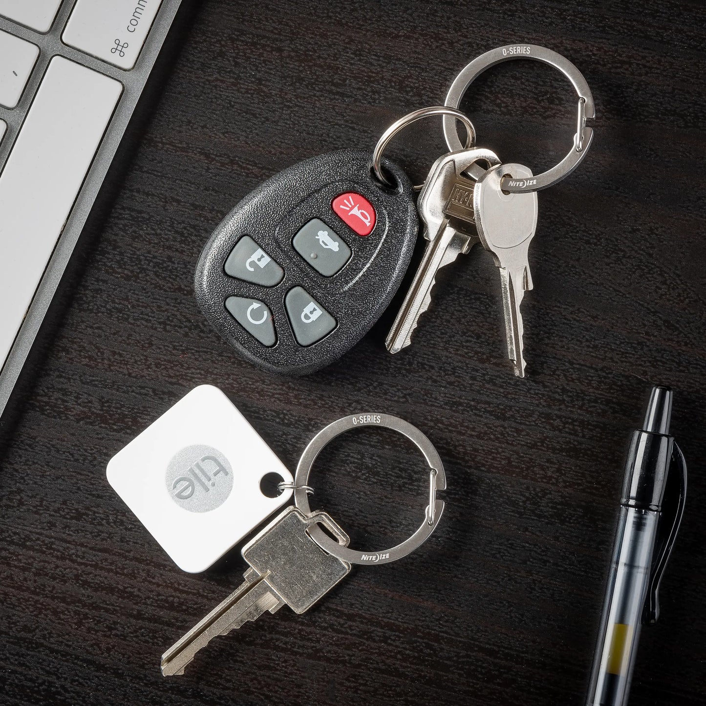 Nite Ize O-series Gated Key Ring 2pz Stainlees Steel USA