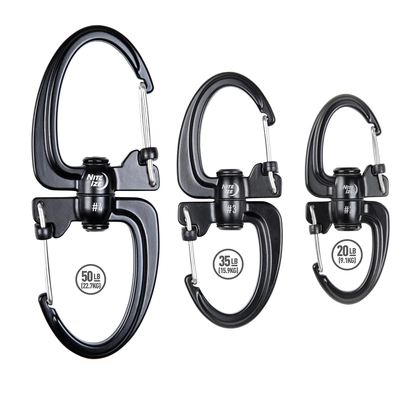Nite Ize S-biner 360 Slidelock Dual Carabiner Stainlees #4, USA.