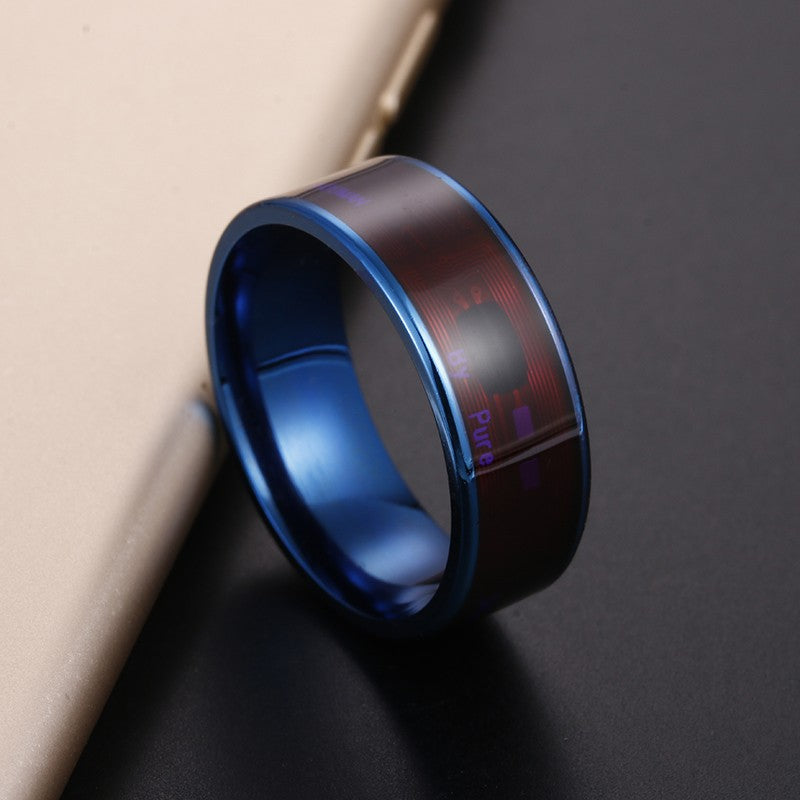 Anillo Inteligente NFC de Moda para Hombre, Anillo Digital para Teléfonos Androi