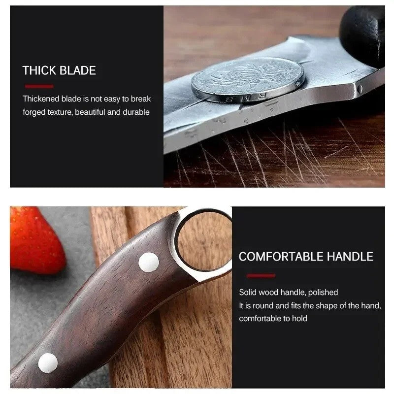 Cuchillo de deshuesado afilado de 8,3 pulgadas, cuchillo de cocina multiusos de