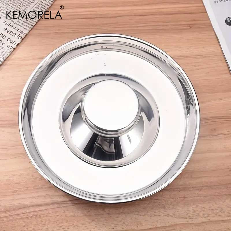 Cuenco alimentador lento de acero inoxidable para perros, plato de alimentación