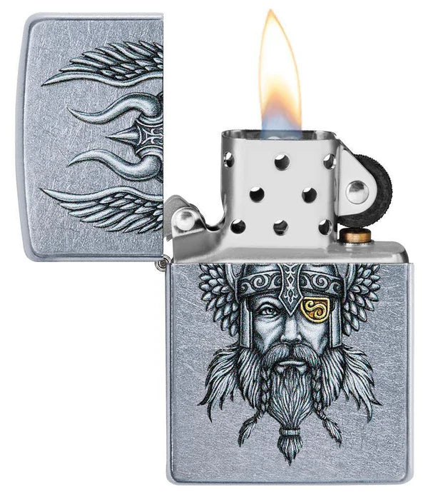 Zippo Encendedor Vikingo De Chispa 100% U S A