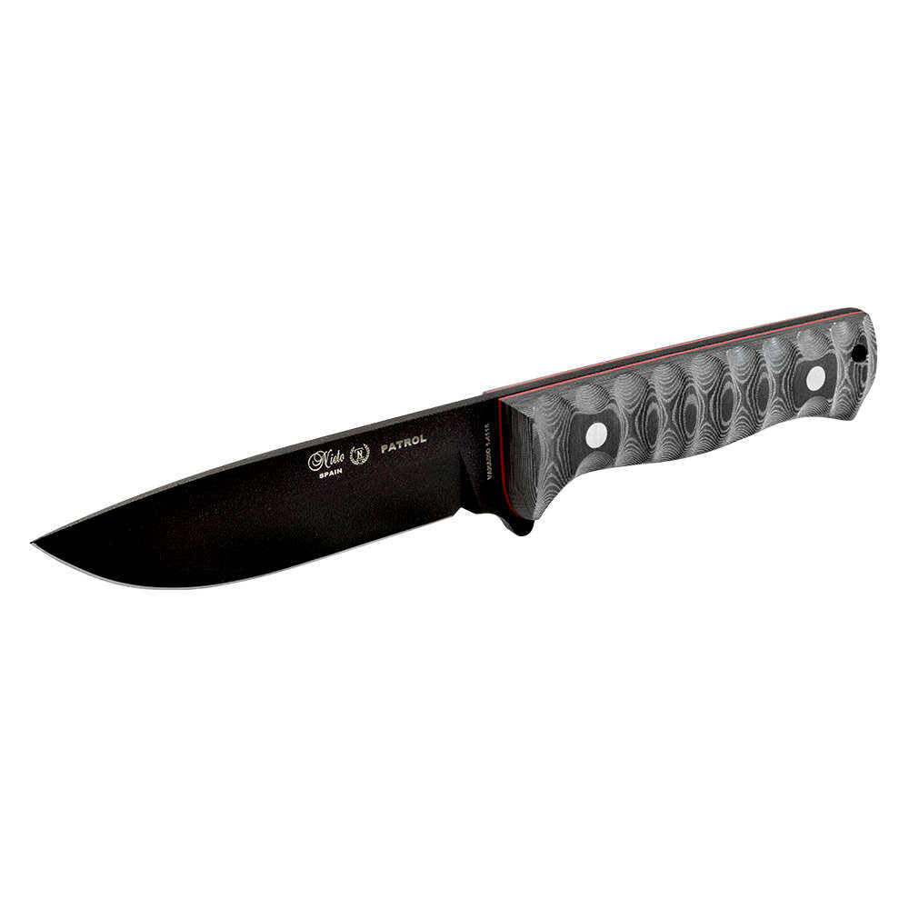MIGUEL NITO Cuchillo Patrol Combate, Con Funda Piel, Acero Inoxidable Dureza AN-58