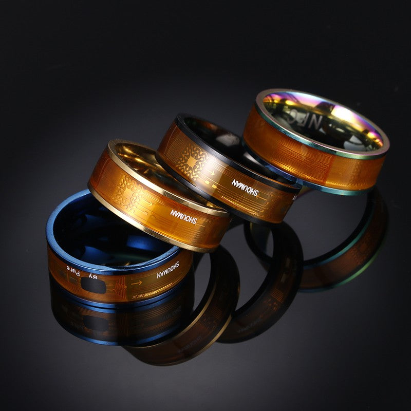 Anillo Inteligente NFC de Moda para Hombre, Anillo Digital para Teléfonos Androi