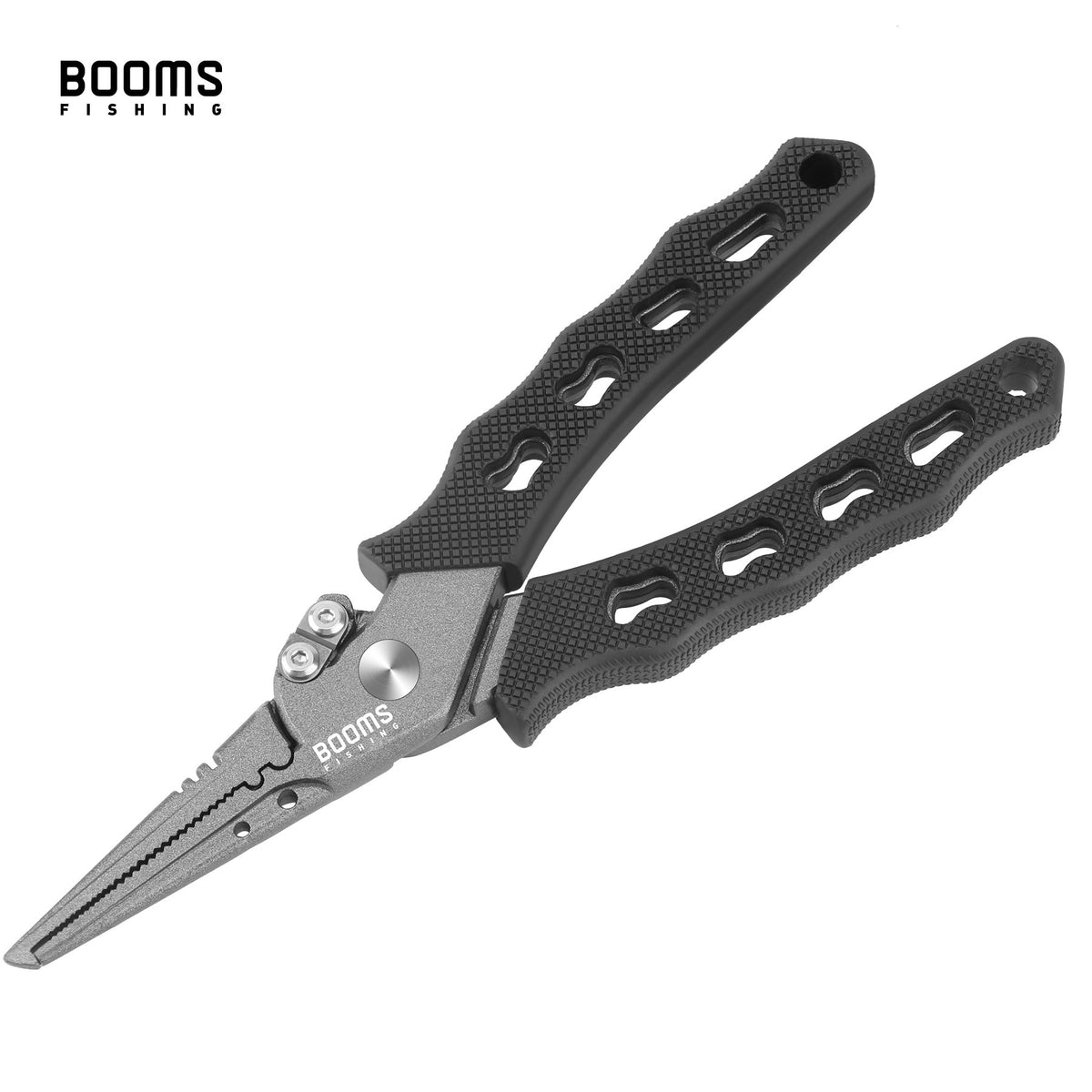 Booms Fishing-Alicates de pesca F07, tijeras de línea trenzada de acero inoxidab