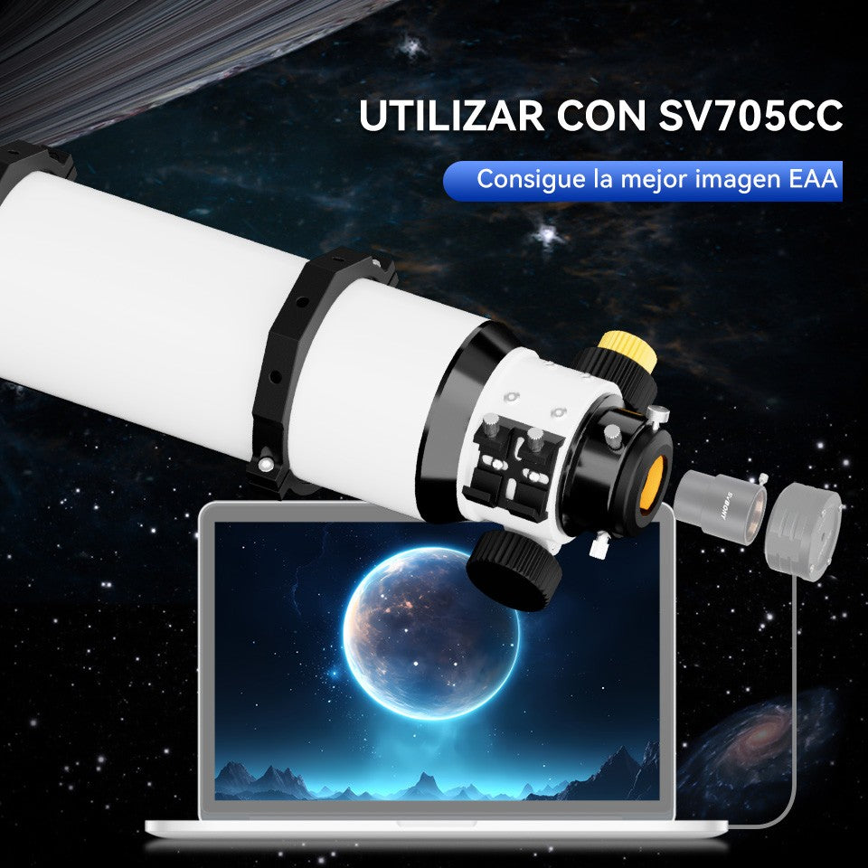 Telescopio Astronómico Svbony SV48P con Apertura de 102mm/90mm, Enfocador de Dob