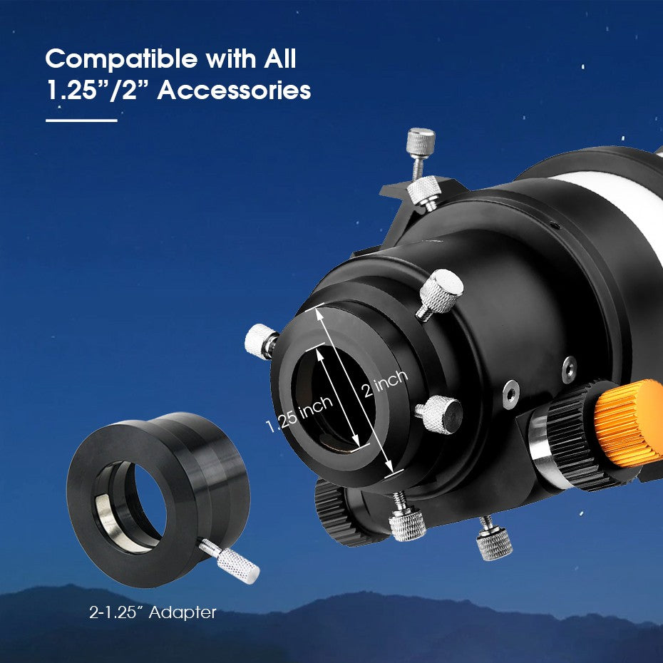 Telescopio Astronómico Svbony SV48P con Apertura de 102mm/90mm, Enfocador de Dob
