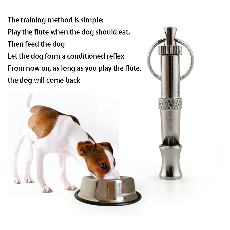 Silbato de acero inoxidable para perros, para detener los ladridos, control de l
