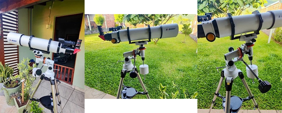 Telescopio Astronómico Svbony SV48P con Apertura de 102mm/90mm, Enfocador de Dob