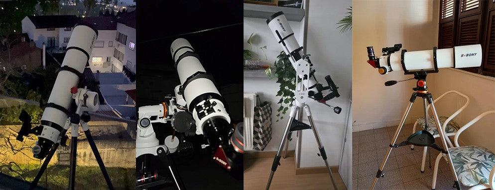 Telescopio Astronómico Svbony SV48P con Apertura de 102mm/90mm, Enfocador de Dob