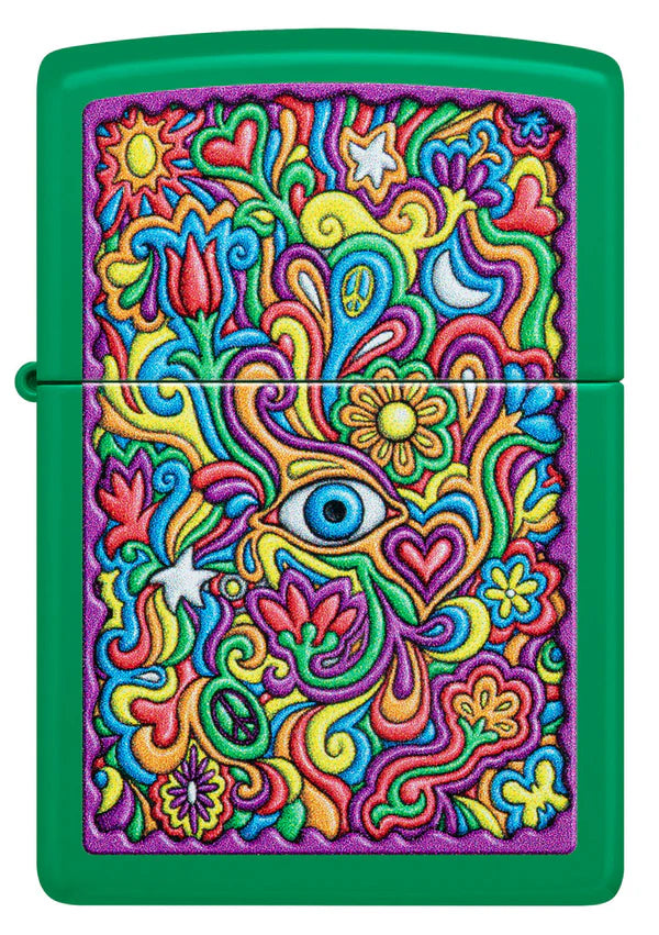 Encendedor Zippo Green Trppy Design 100% Usa