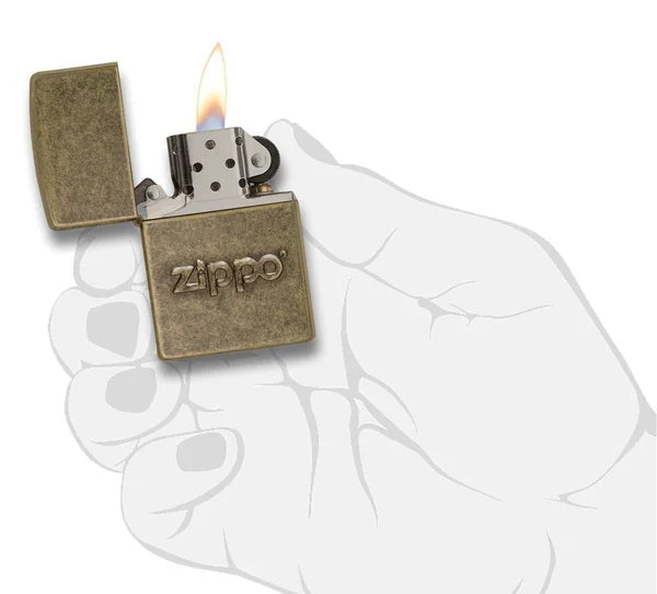 Zippo Bronze Antiguo Logotipo Estampado Relieve 100% U S A