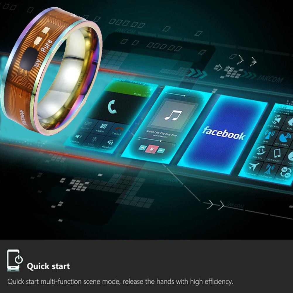 Anillo Inteligente NFC de Moda para Hombre, Anillo Digital para Teléfonos Androi